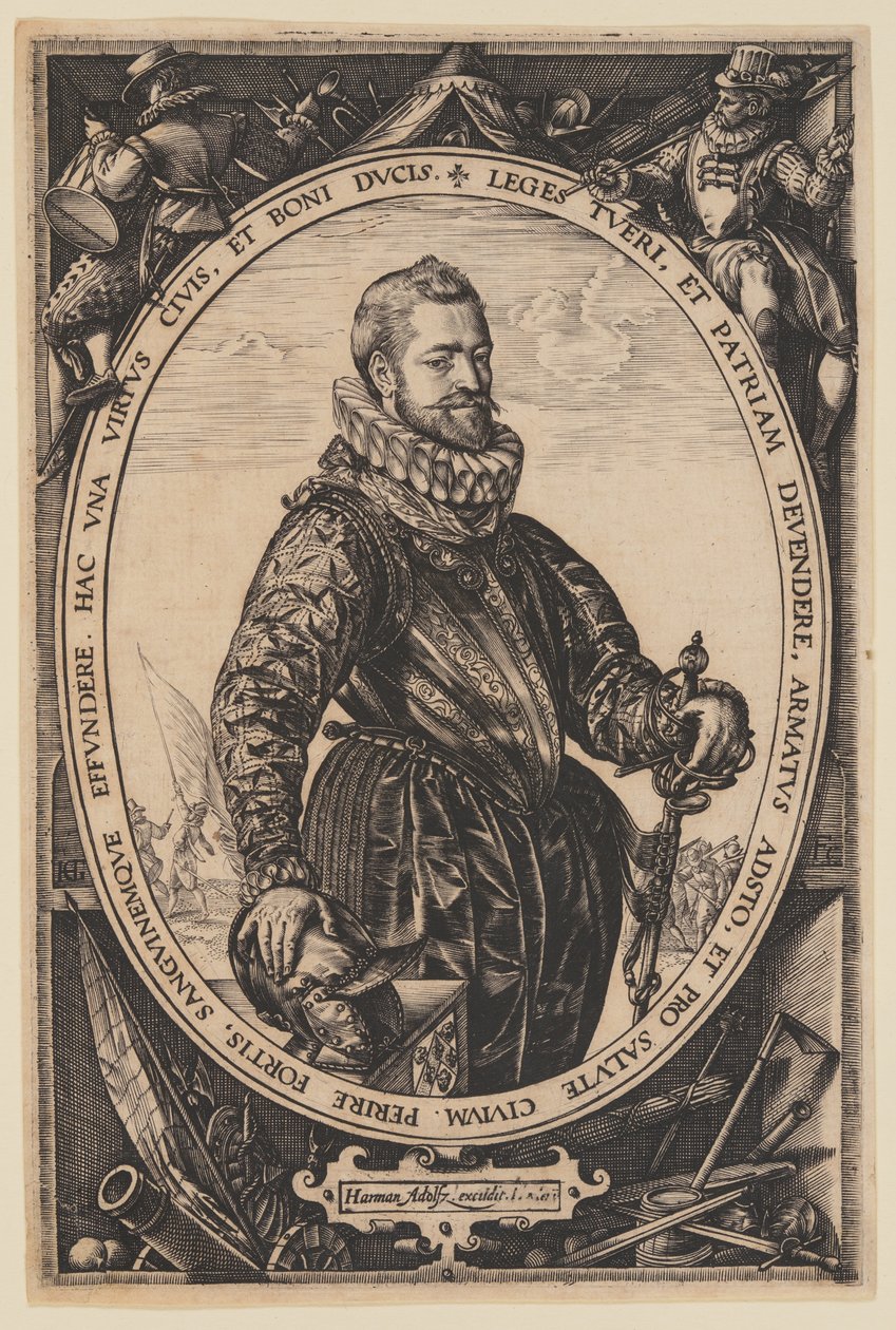 Jacques de la Faillen muotokuva tekijältä Hendrick Goltzius