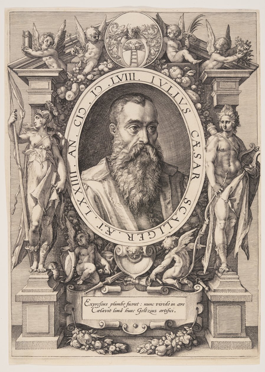 Julius Caesar Scaligerin muotokuva tekijältä Hendrick Goltzius