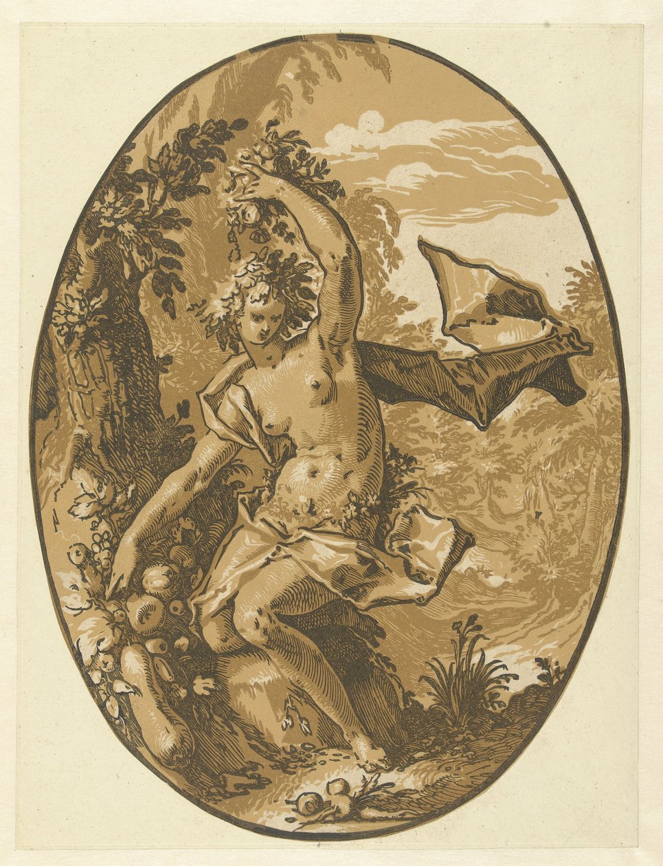 Proserpina Jumalat ja jumalattaret (sarjan nimi) tekijältä Hendrick Goltzius