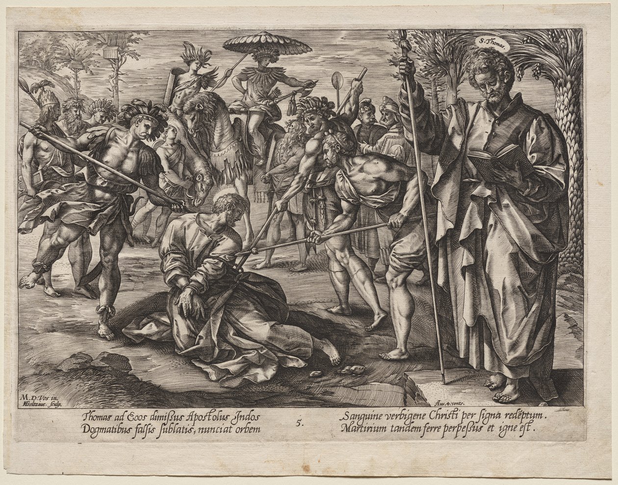 Pyhä Tuomas tekijältä Hendrick Goltzius