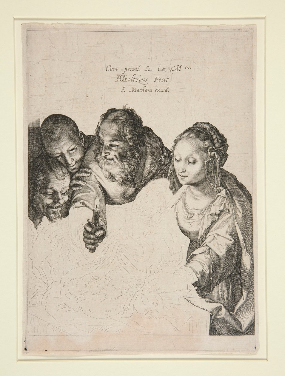 Paimenten palvonta tekijältä Hendrick Goltzius