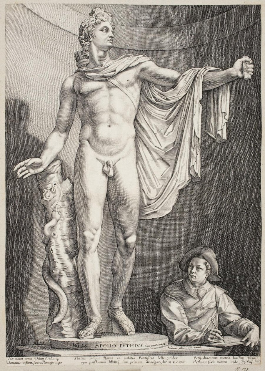 Apollo Belvedere tekijältä Hendrick Goltzius
