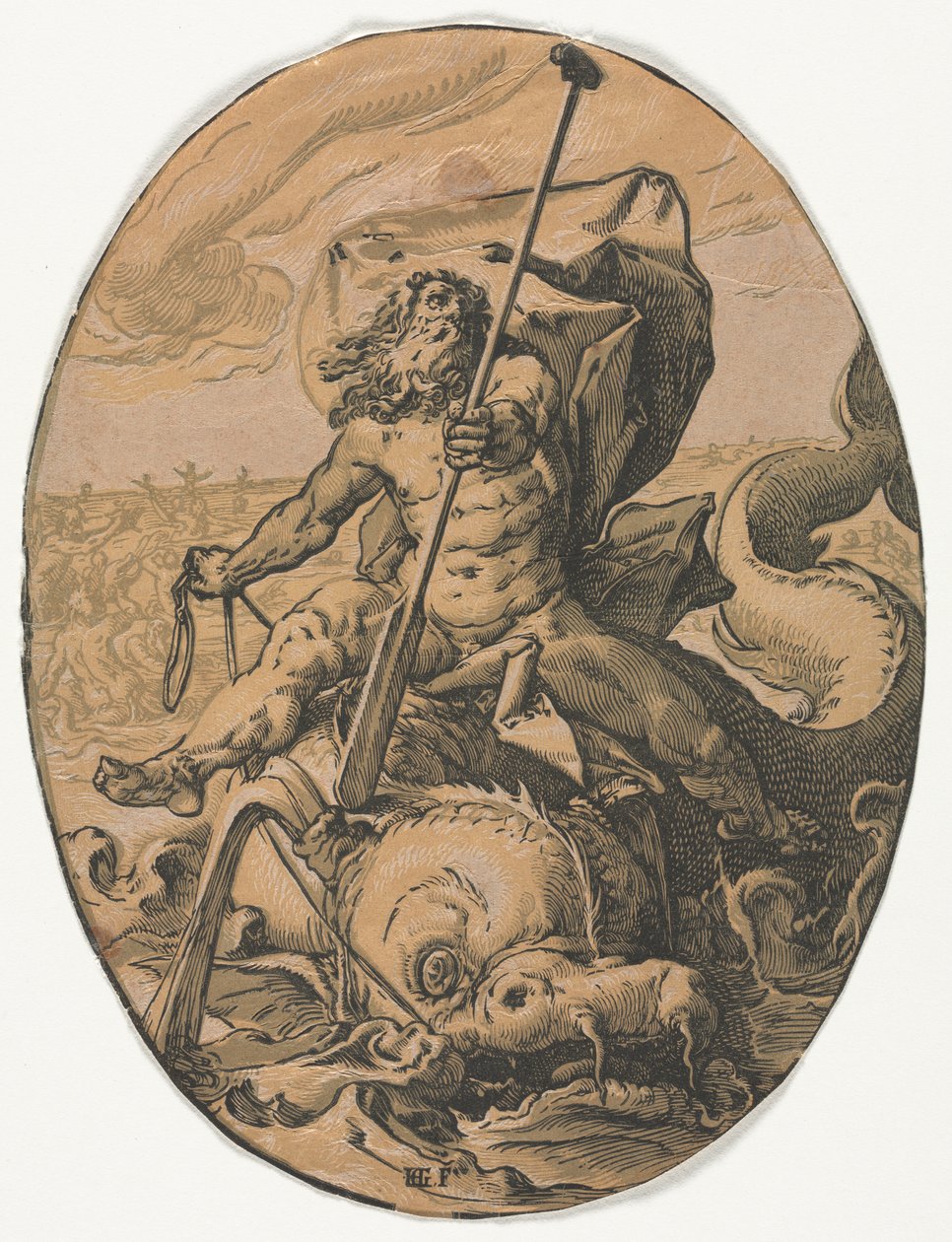 Jumaluudet: Oceanus tekijältä Hendrick Goltzius