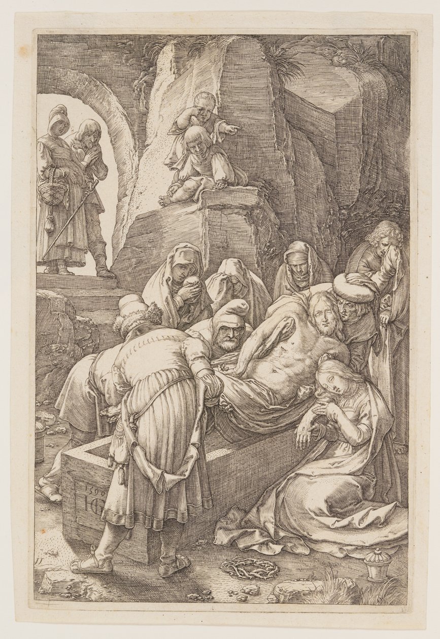 The Entombment, elokuvasta The Passion tekijältä Hendrick Goltzius