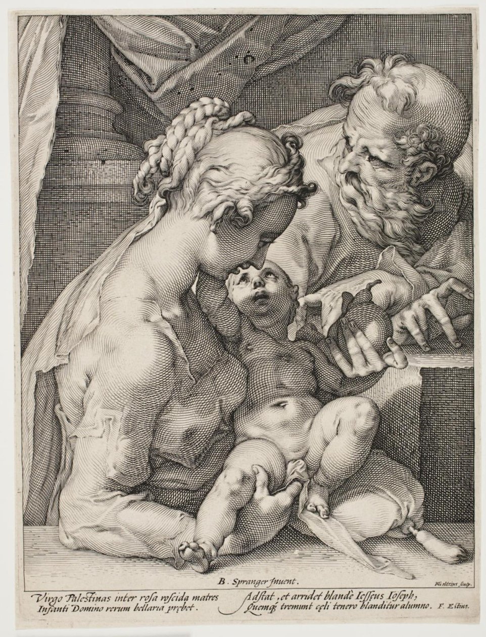 Pyhä perhe tekijältä Hendrick Goltzius