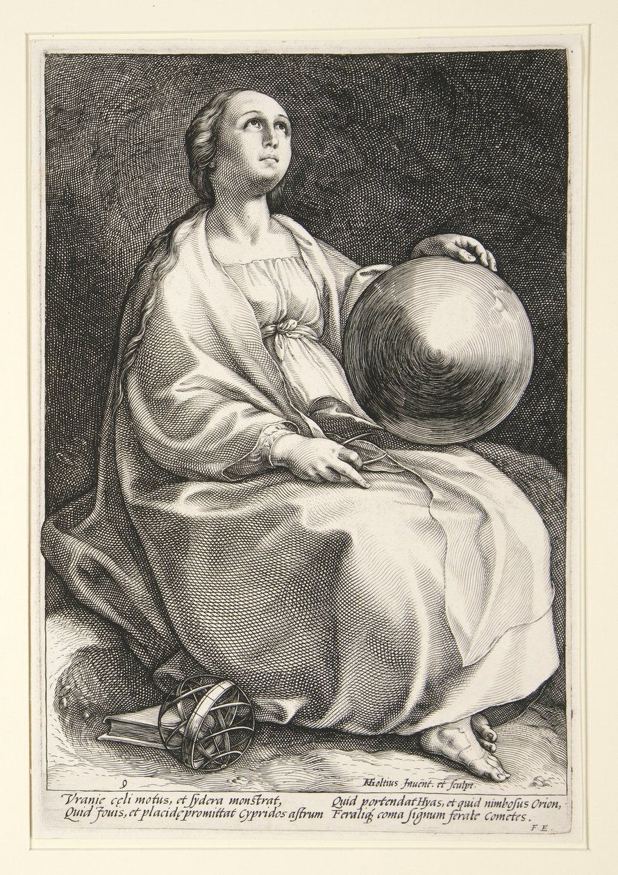 Yhdeksän muusaa tekijältä Hendrick Goltzius