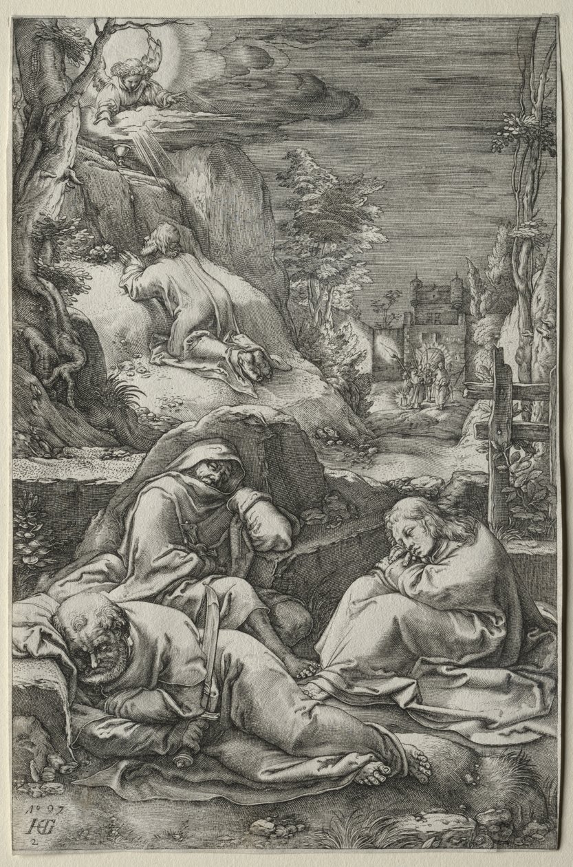 Passion: Agony in the Garden tekijältä Hendrick Goltzius