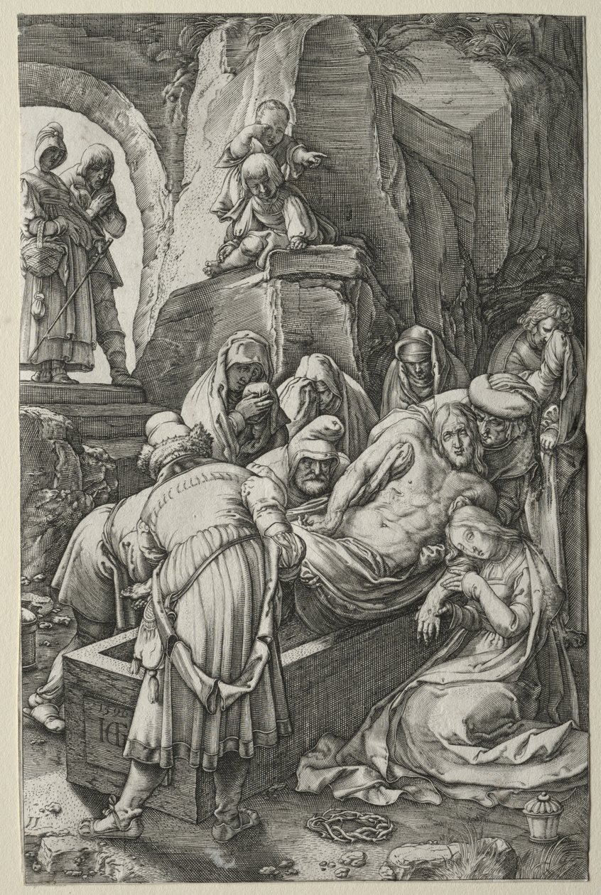 Passion: The Tombment tekijältä Hendrick Goltzius