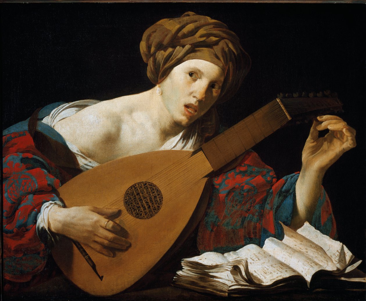 Luutun soittaja (maalaus tekijältä Hendrick Jansz Terbrugghen