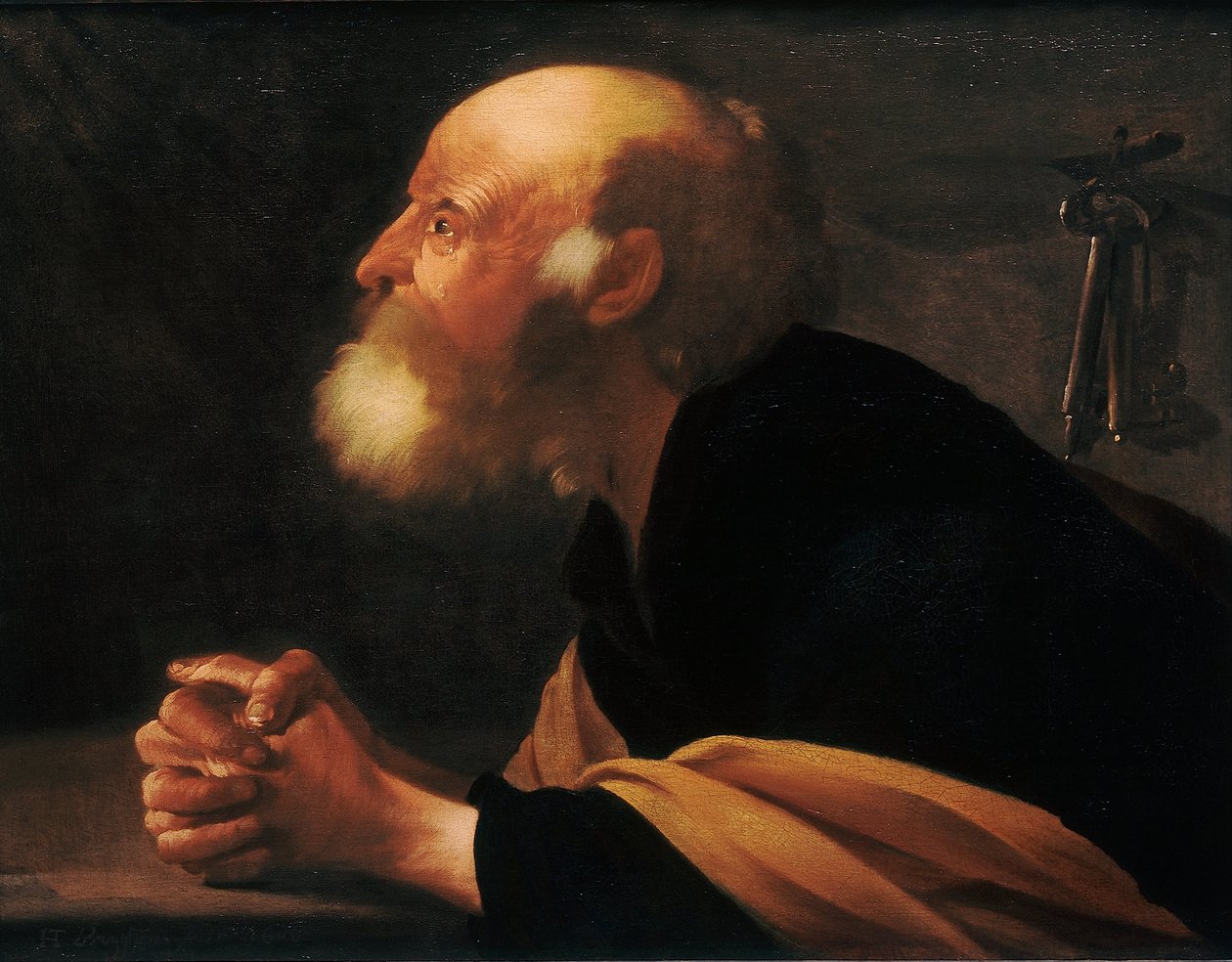 Katuva Pietari, 1616 tekijältä Hendrick Jansz Terbrugghen
