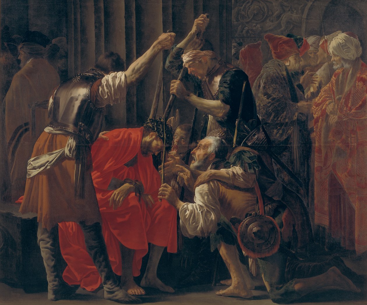 orjantappuroilla kruunattu Kristus tekijältä Hendrick ter Brugghen