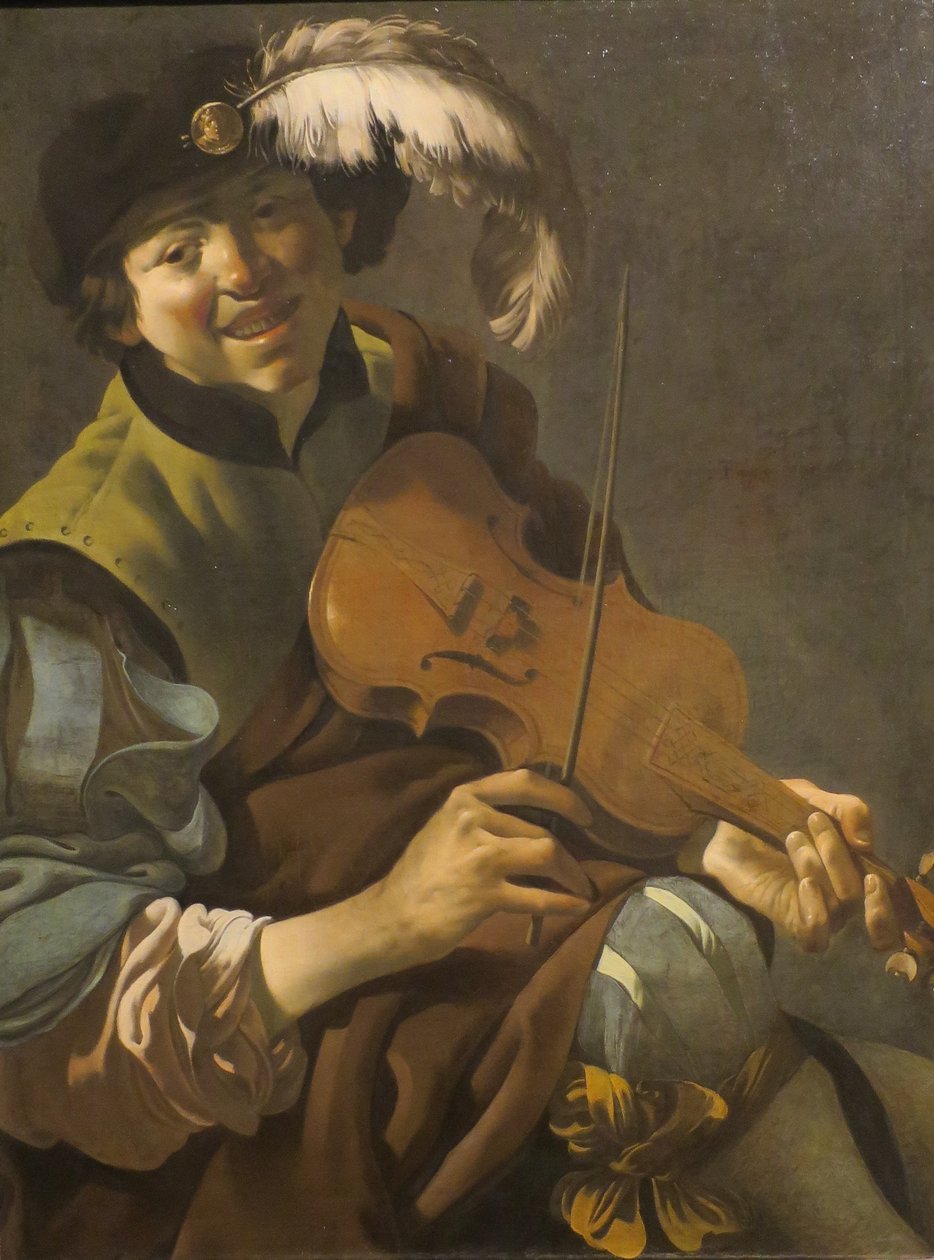 hollantilainen: Poikaviulisti A Boy Violinist A Boy Violinist tekijältä Hendrick ter Brugghen