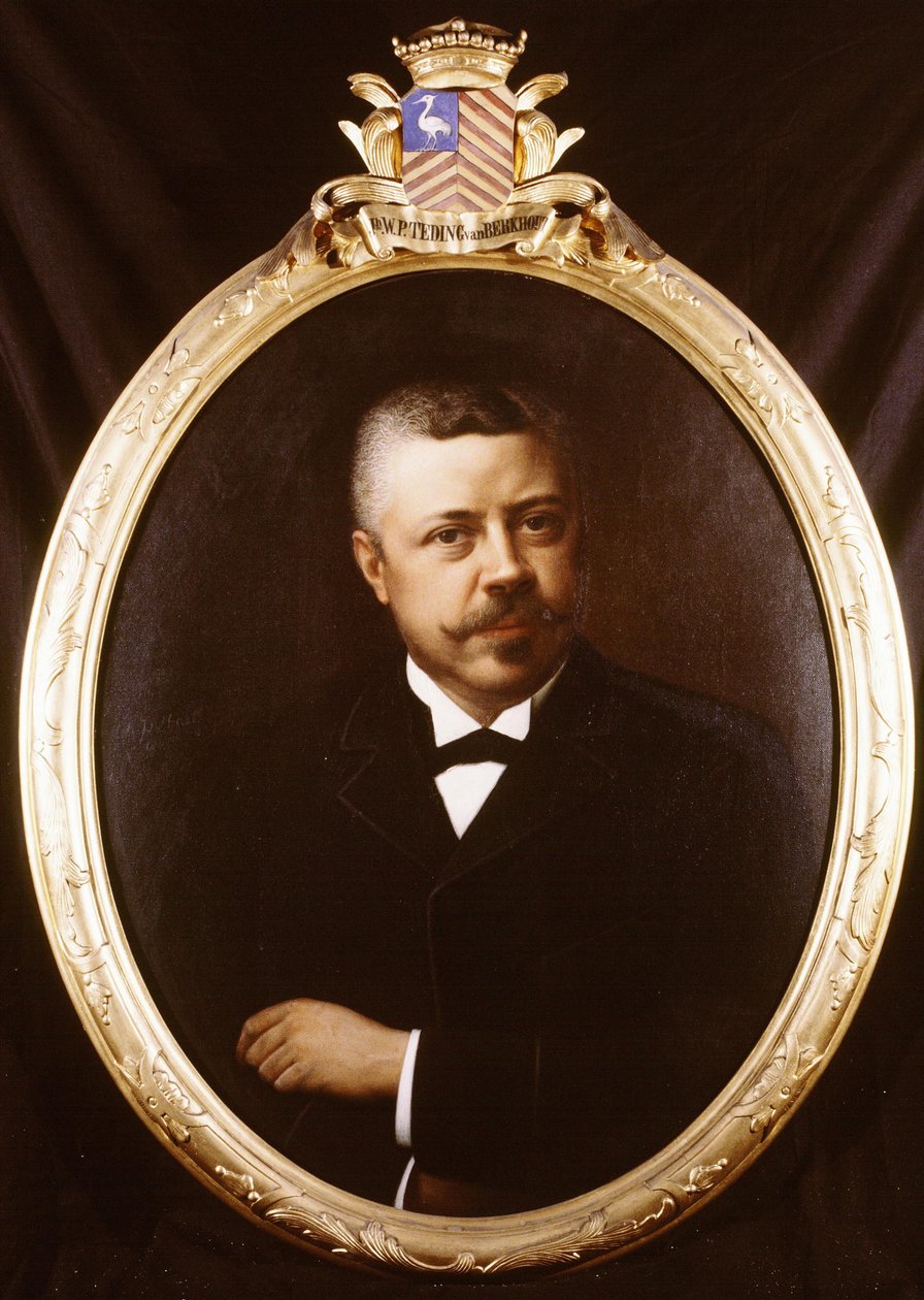 Portret van jonkheer Willem Philip Teding van Berkhout (1851-1905), burgemeester Haarlemmerliede en Spaarnwoude. tekijältä Hendrik Antoon Pothast