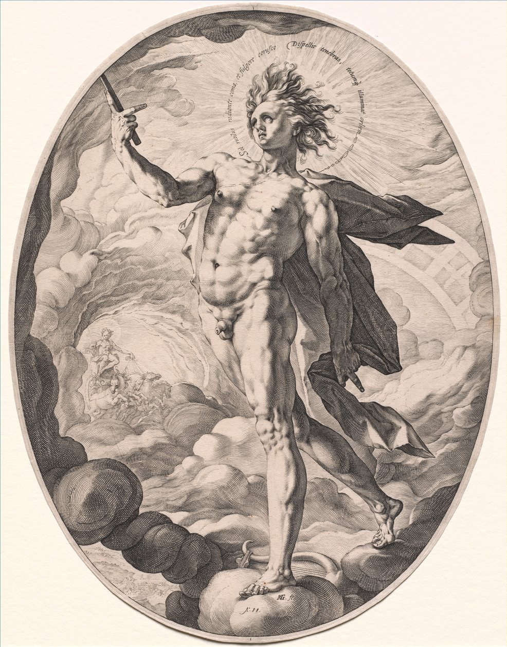 Apollo, 1588. tekijältä Hendrik Goltzius