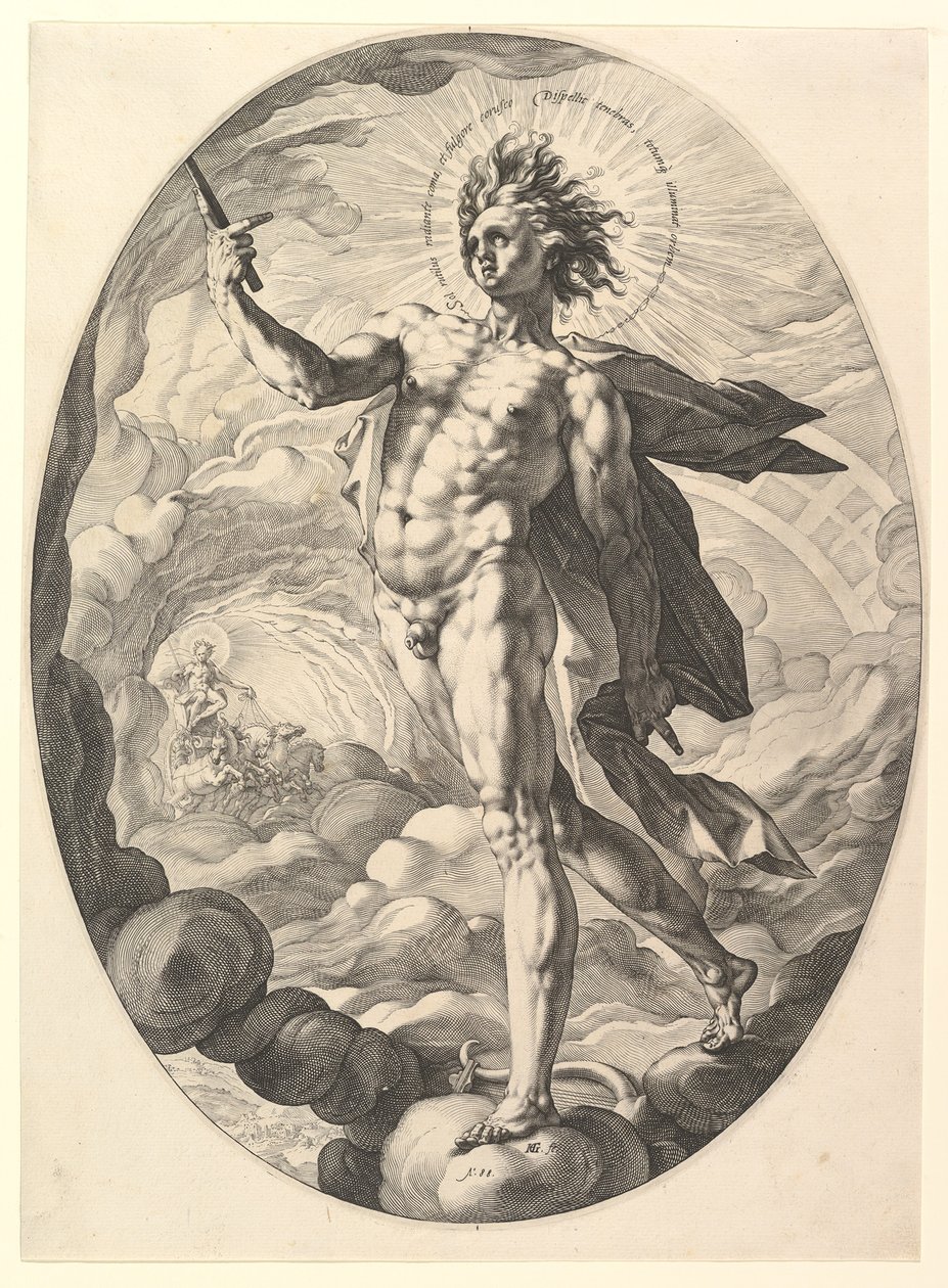 Apollo, 1588. tekijältä Hendrik Goltzius