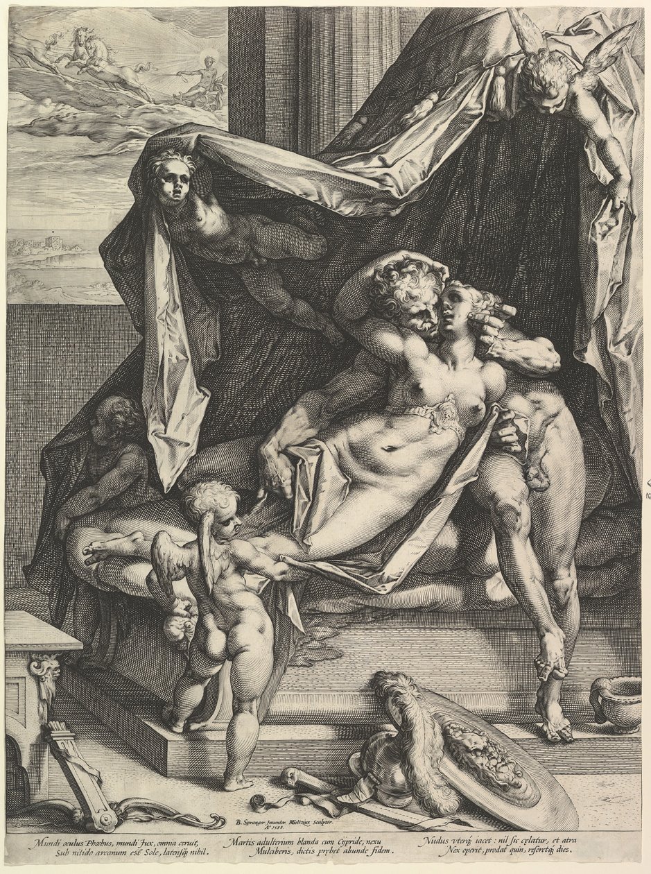 Mars ja Venus, 1588. tekijältä Hendrik Goltzius