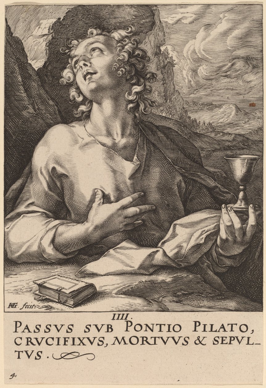 Pyhä Johannes tekijältä Hendrik Goltzius