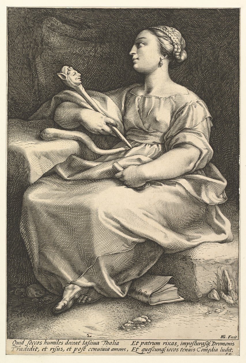 Thalia.n.d. tekijältä Hendrik Goltzius