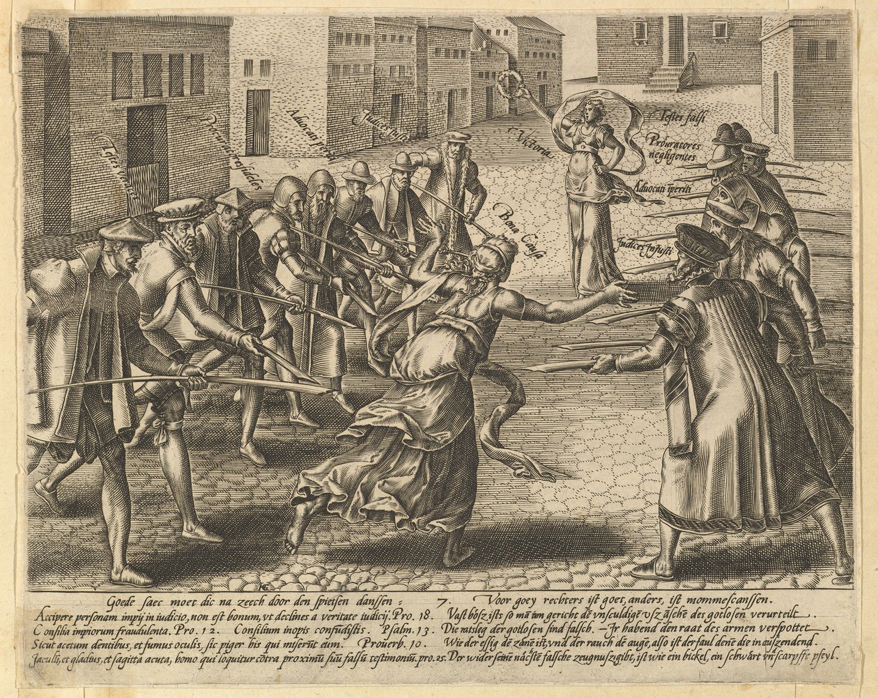 The Abuses of the Law, levy 7.n.d. tekijältä Hendrik Goltzius