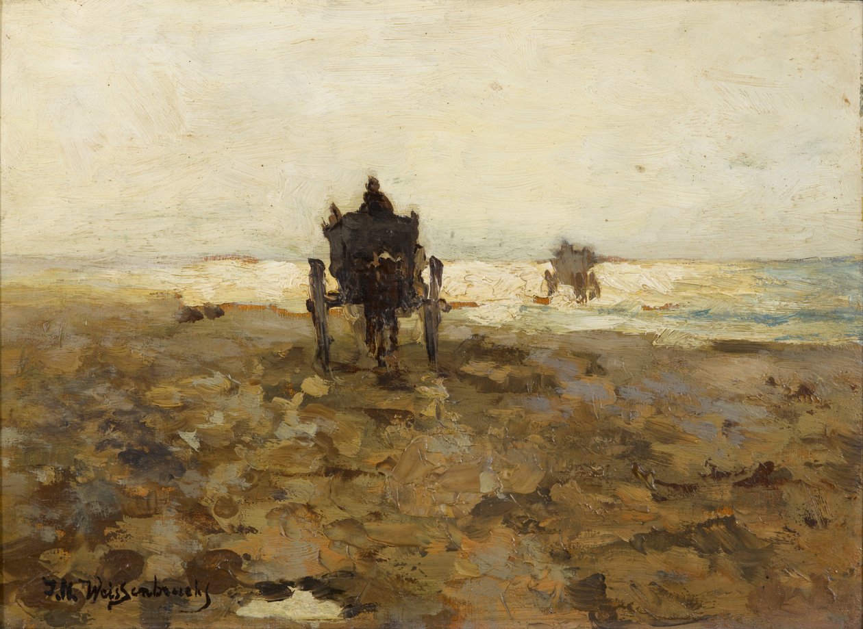 Clammers Horse Drive, c. 1890 tekijältä Hendrik Johannes Weissenbruch