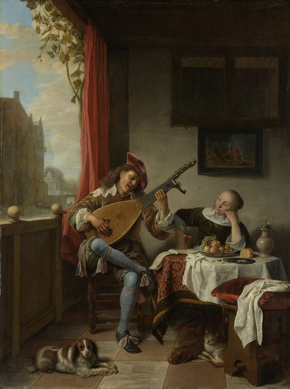 Luuttisoittaja, 1661 tekijältä Hendrik Maertensz Sorgh