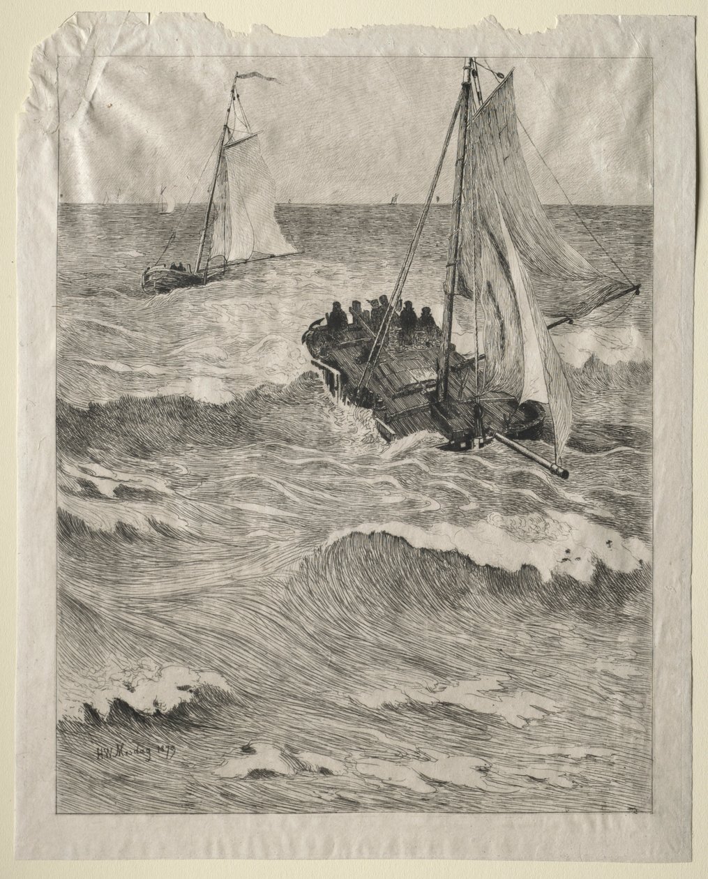 Merimaisema, 1879. tekijältä Hendrik Willem Mesdag