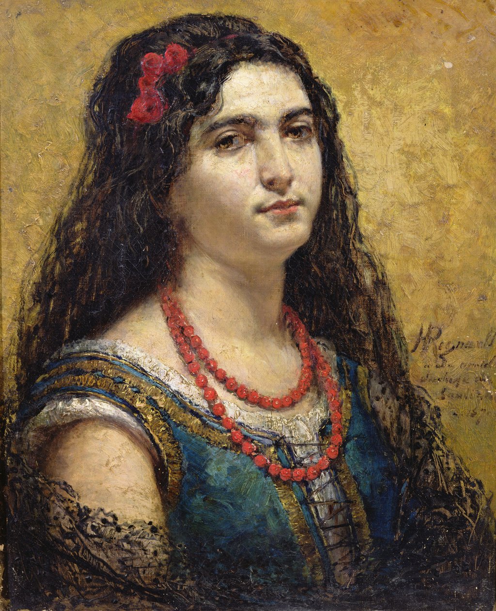 Espanjalainen nainen, 1870 tekijältä Henri Alexandre Georges Regnault