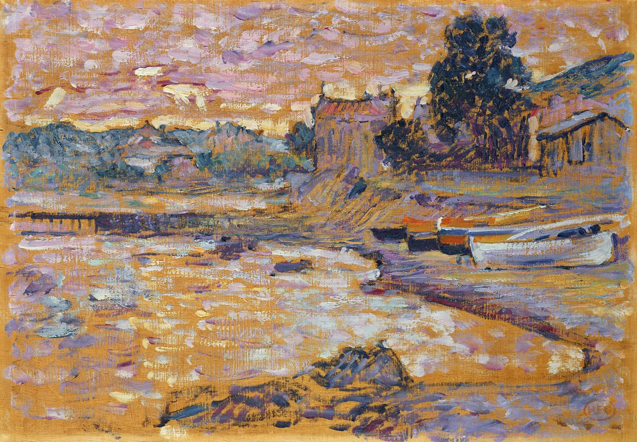 Le Lavandou, n. 1908–1909 tekijältä Henri Edmond Cross
