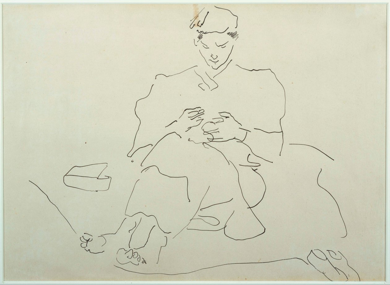 Istuva kuva Ompelu tekijältä Henri Gaudier Brzeska