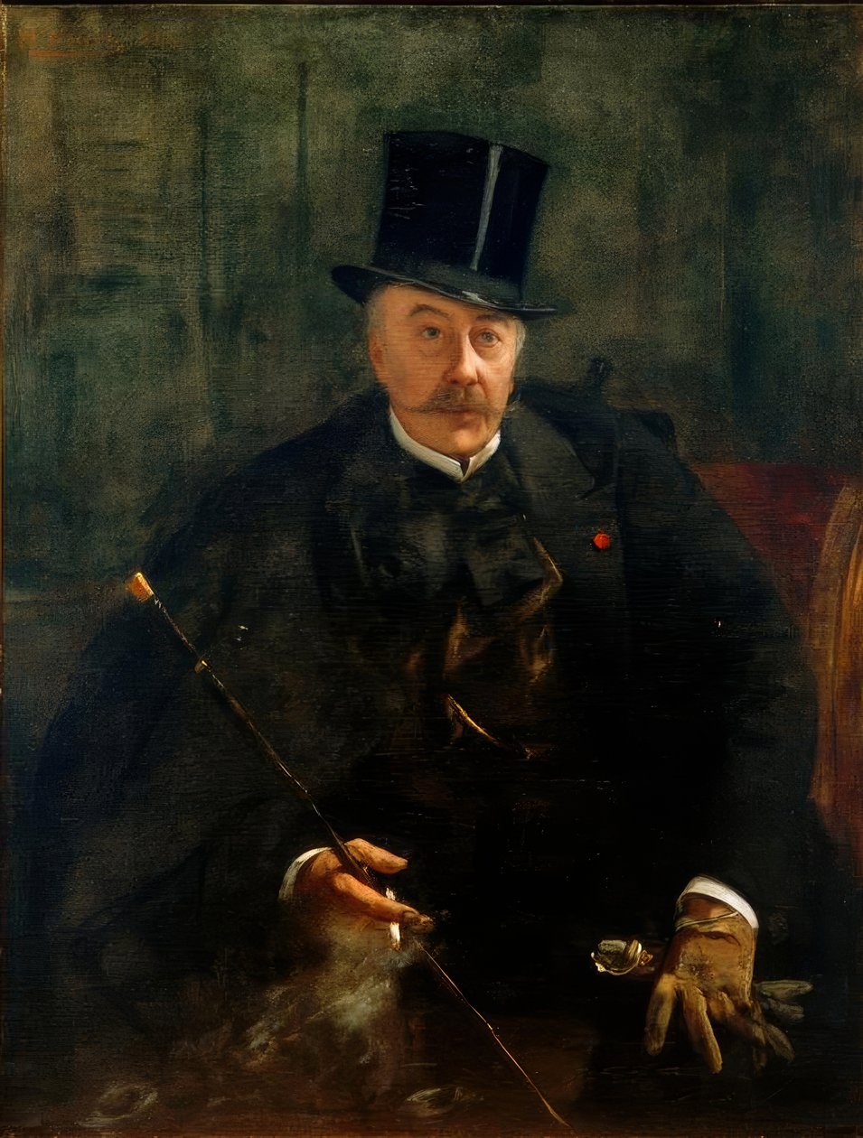 Alfred Stevens / Gemälde von Henri Gervex tekijältä Henri Gervex