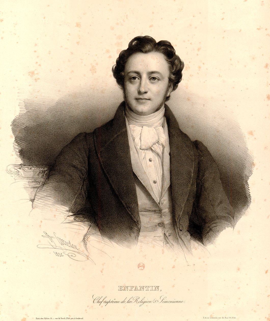 Enfantin Chef suprême de la Religion Saint-simonienne tekijältä Henri Grevedon