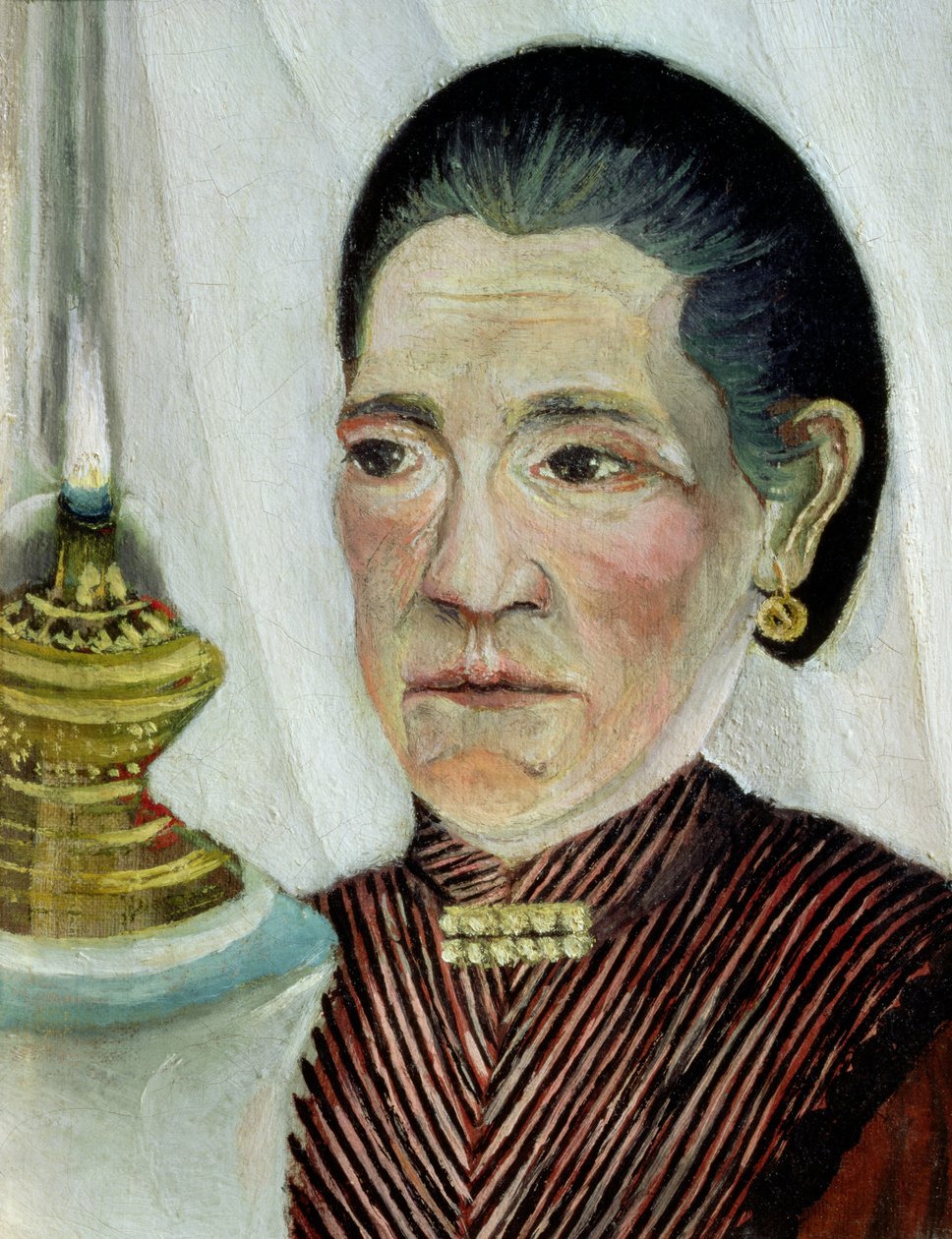 Muotokuva Josephinesta, taiteilijan toisesta vaimosta, n. 1900-03 (katso pari 83698) tekijältä Henri Rousseau