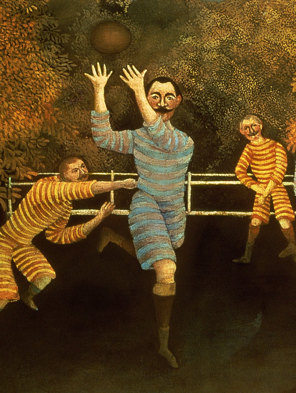 Jalkapalloilijat, 1908 (yksityiskohta 120790) tekijältä Henri Rousseau