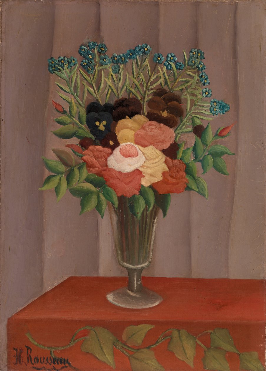 Kukkakimppu (Bouquet de fleurs) tekijältä Henri Rousseau