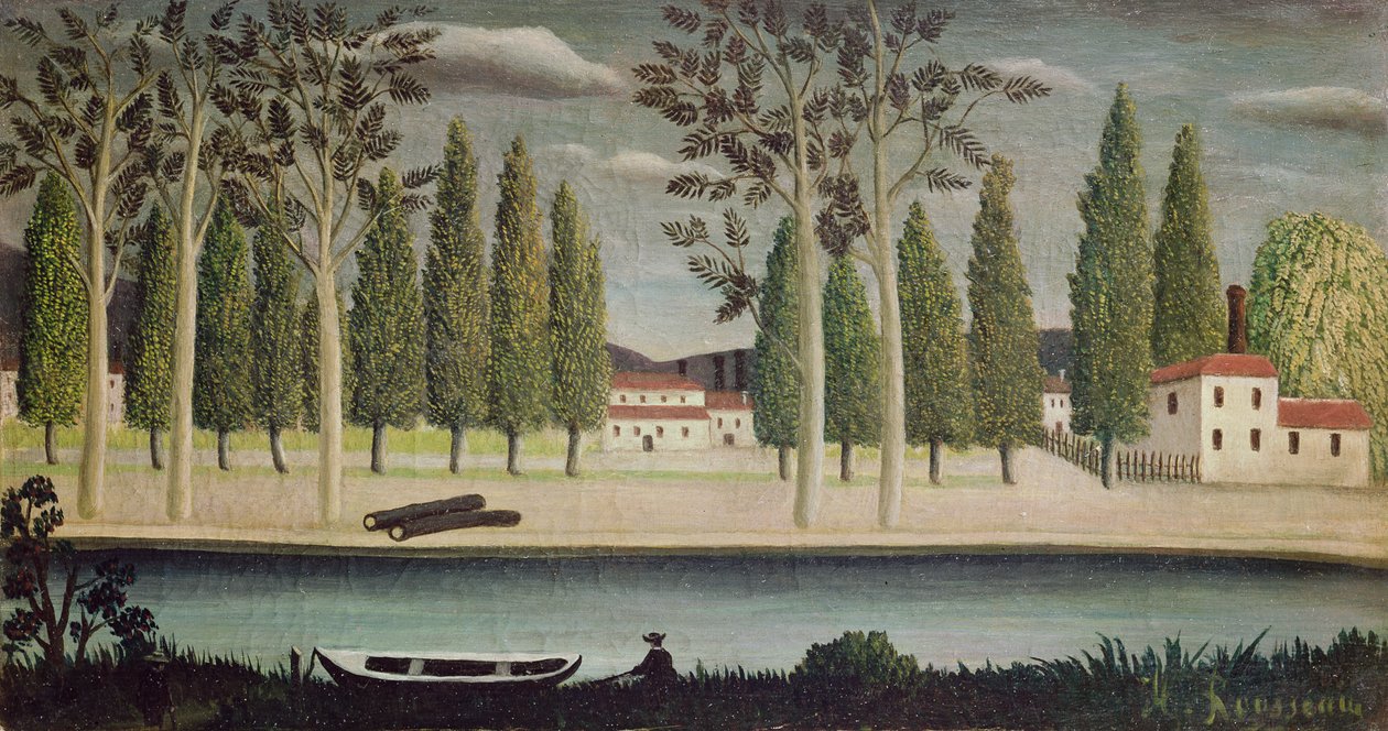 Joen rannalla, noin 1890 tekijältä Henri Rousseau