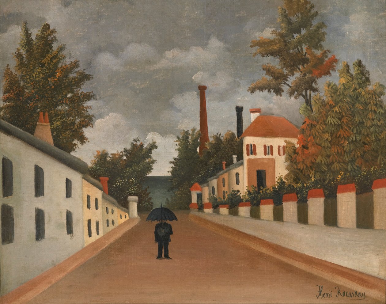 Vue des environs de Paris tekijältä Henri Rousseau