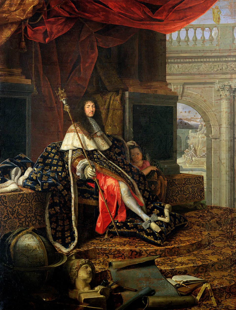 Ludvig XIV:n (1638-1715) muotokuva 1668 tekijältä Henri Testelin