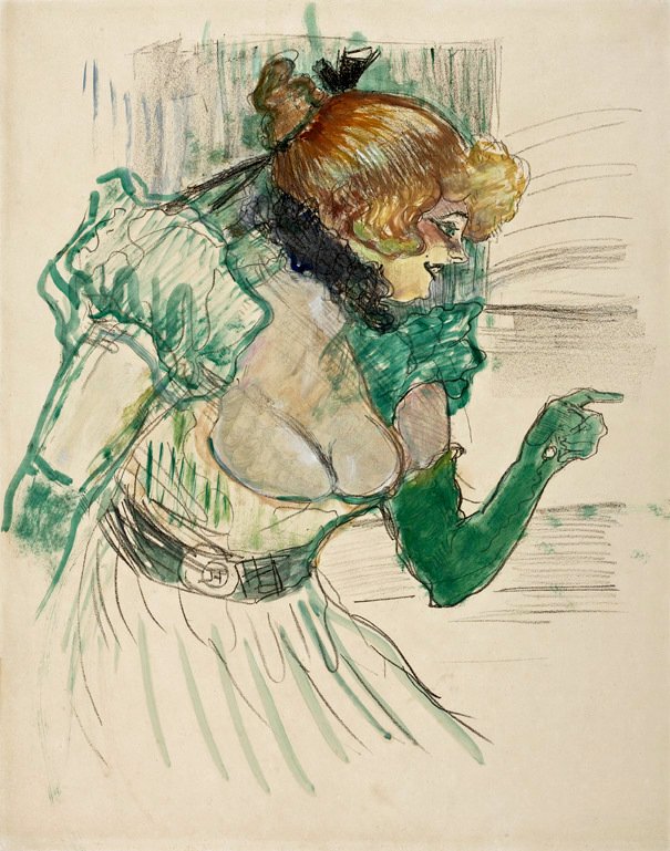 Artista com Luvas Verdes tekijältä Henri de Toulouse Lautrec