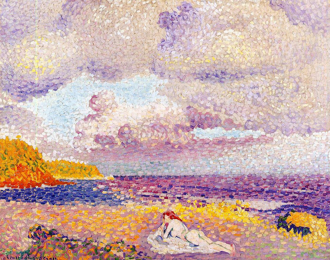 Tuleva myrsky, 1907-08 tekijältä Henri Edmond Cross