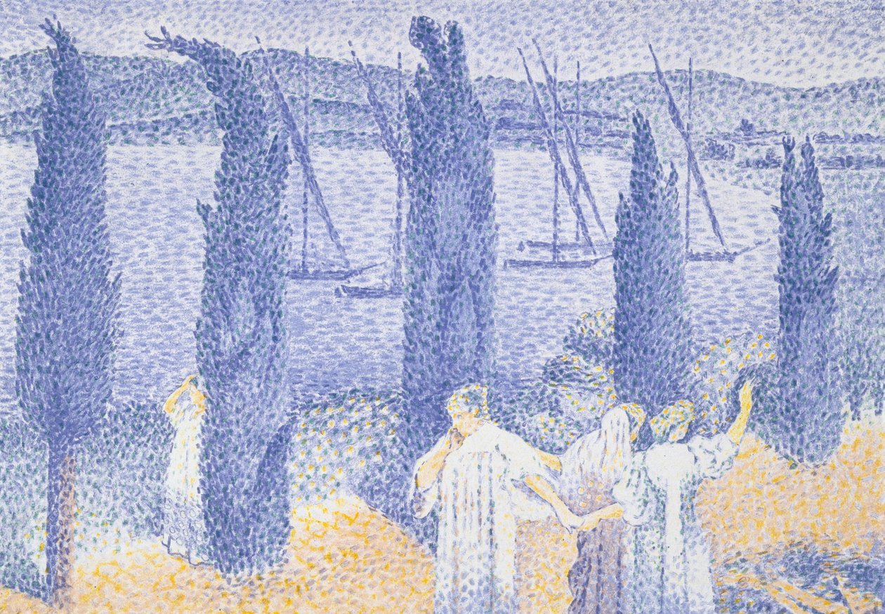 Promenadi, 1897 tekijältä Henri Edmond Cross