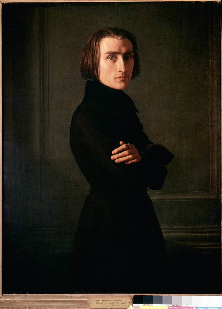 Franz Lisztin muotokuva tekijältä Henri (1814 82) Lehmann