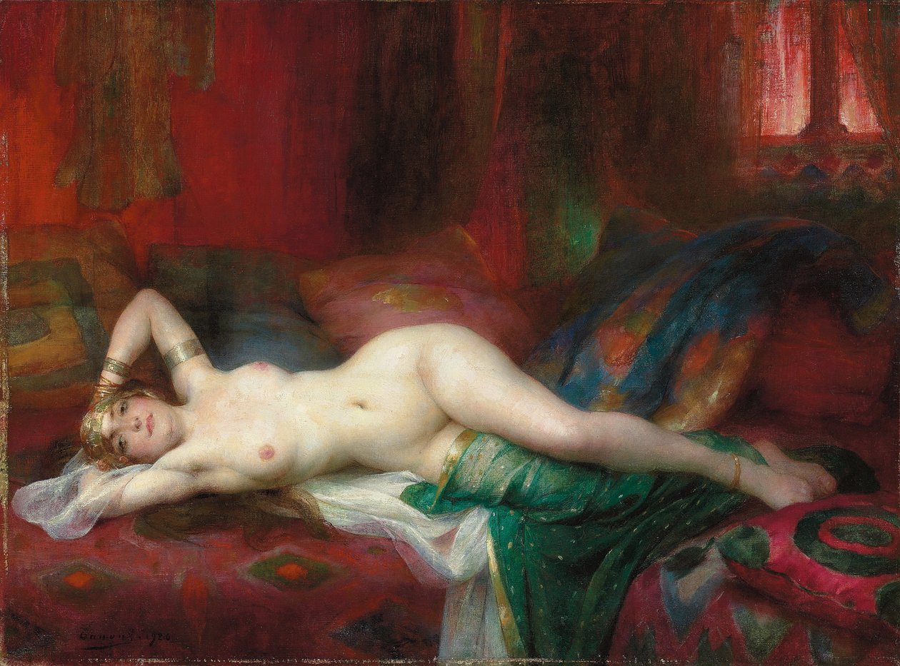Odalisque, 1920 tekijältä Henri Adrien Tanoux