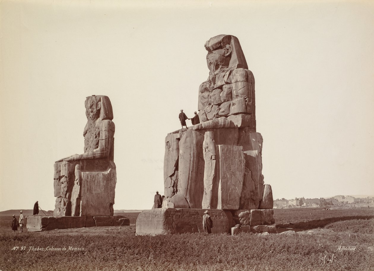 Thebes, Memnonin kolossit tekijältä Henri Béchard