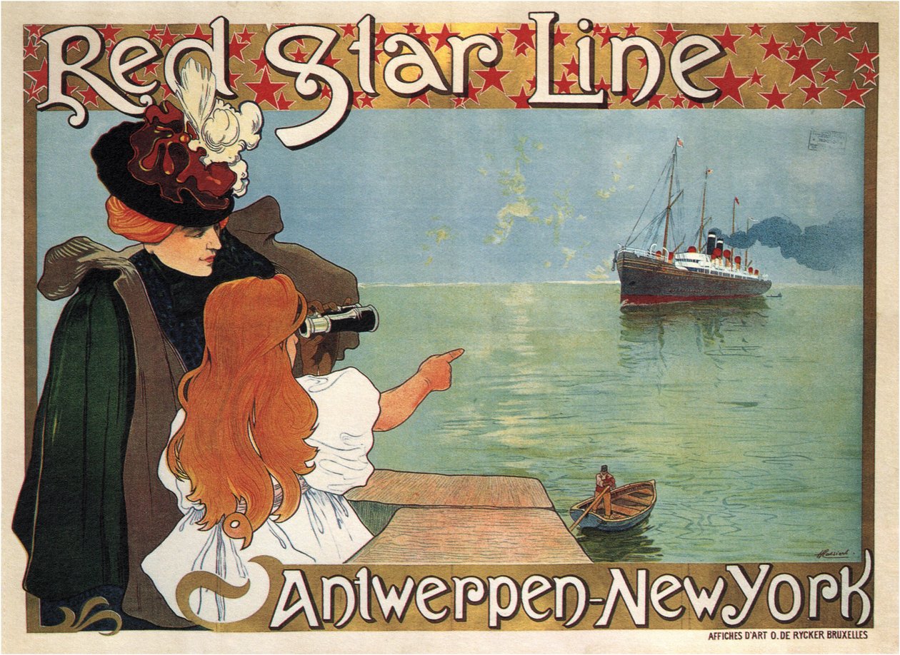 Red Star Line, 1899 tekijältä Henri Cassiers