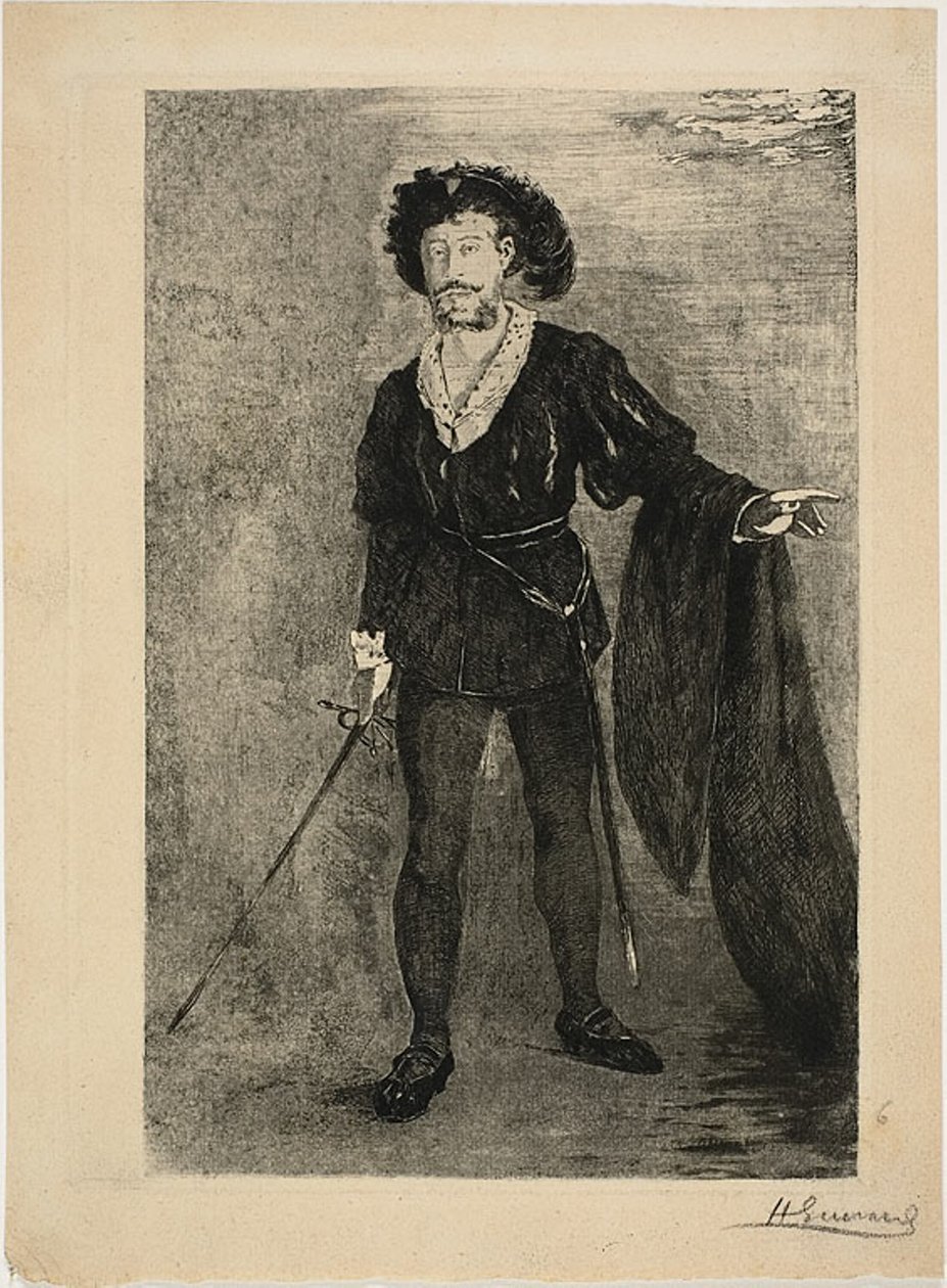 Faure Hamletin roolissa tekijältä Henri Charles Guérard