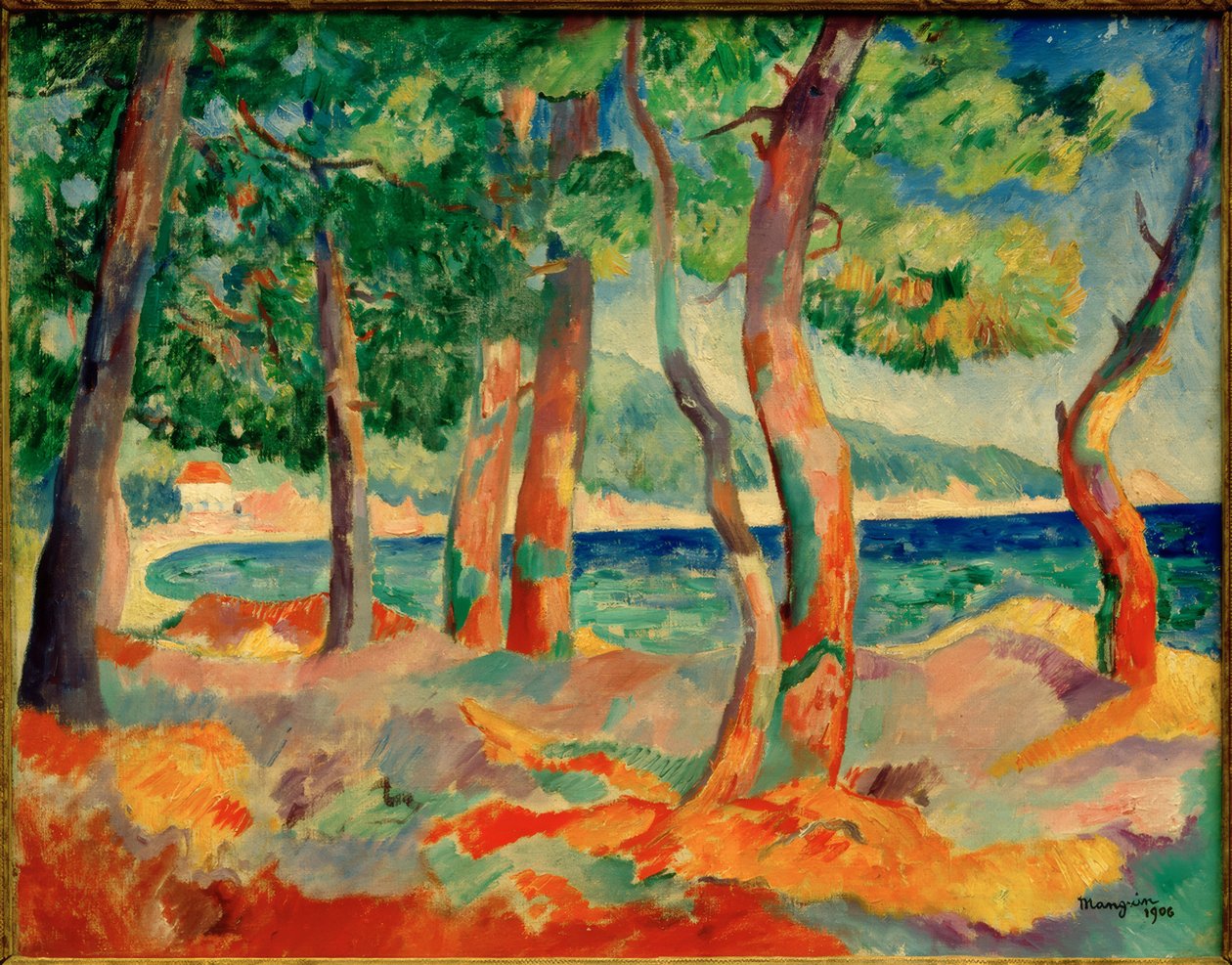 Cavalièren mäntymetsä tekijältä Henri Charles Manguin