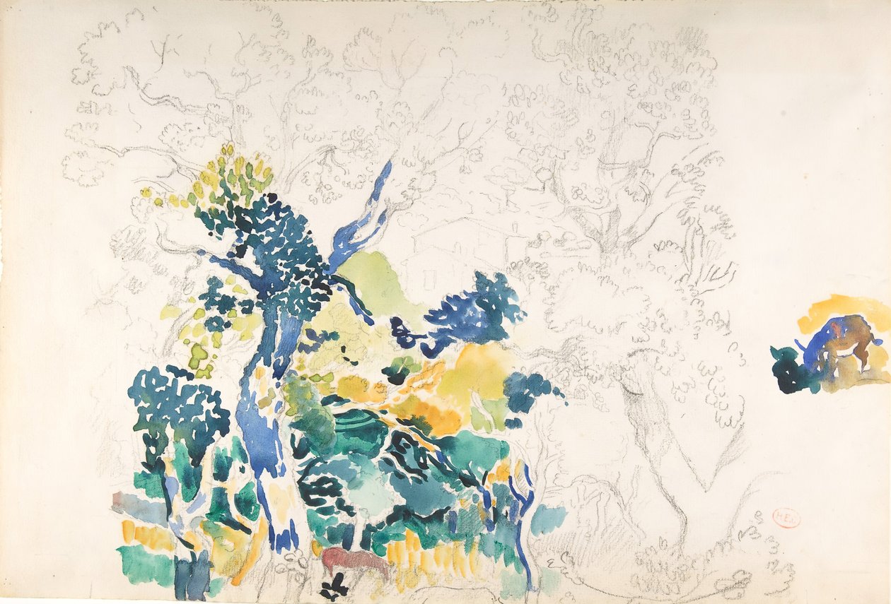 Maisema, n.d. tekijältä Henri Edmond Cross