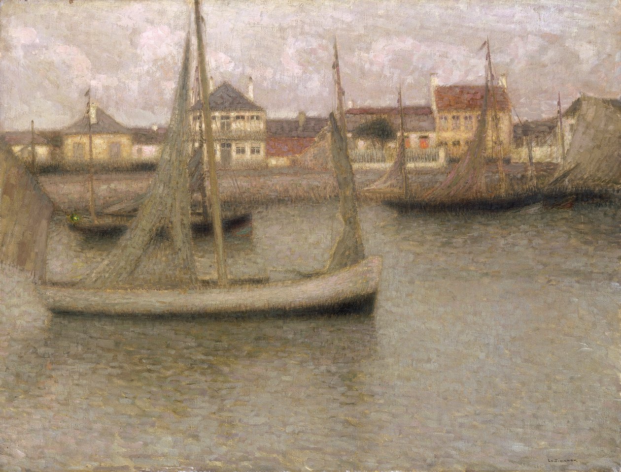 "Boats, Heyst", 1900. tekijältä Henri Eugene Le Sidaner