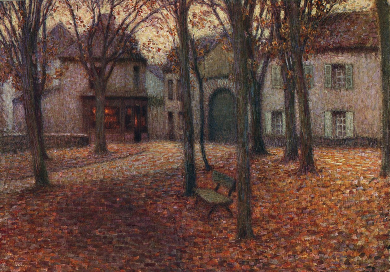 Kylä syksyllä, 1915 tekijältä Henri Eugene Le Sidaner