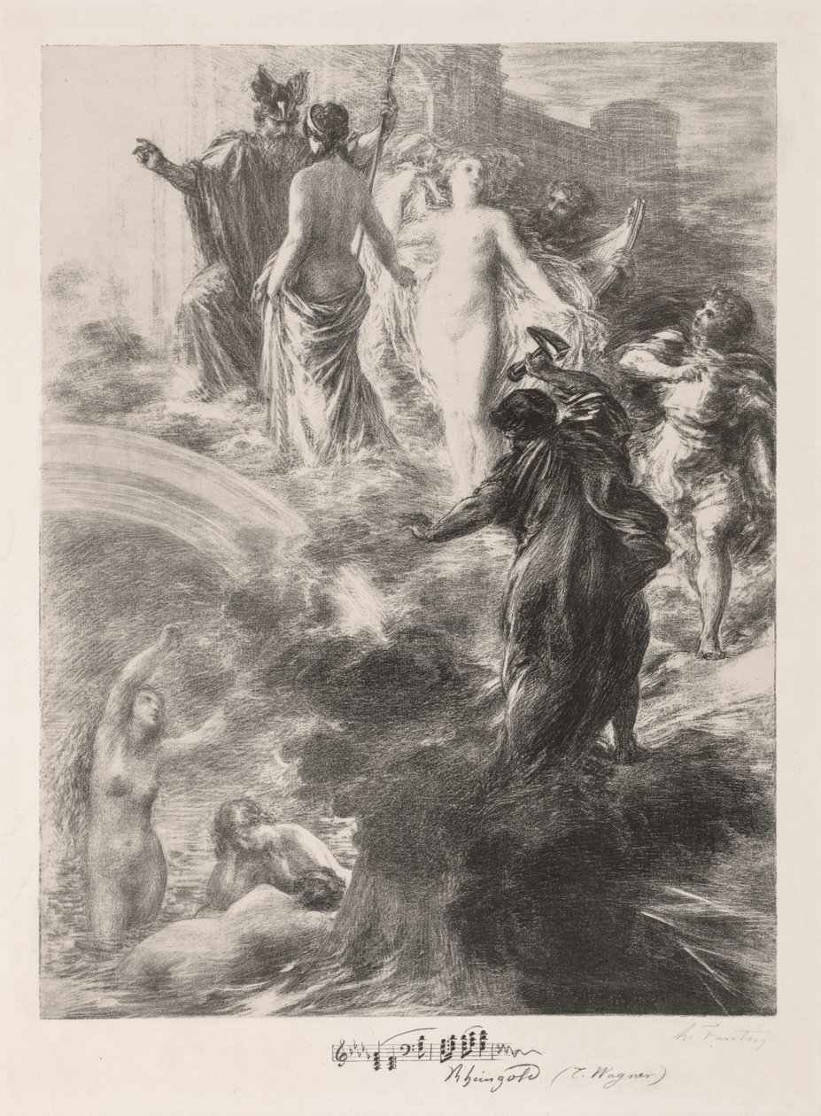 Rhinegoldin finaali, 1877. tekijältä Ignace Henri Jean Fantin Latour
